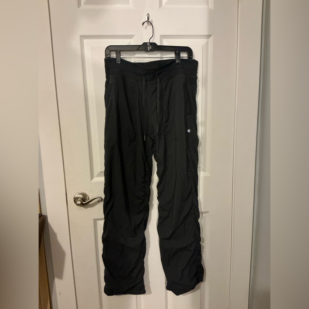 lululemon: Dance Studio Pant III (Regular) *Lined 32", sz 10, blk/grey (W5AERR)